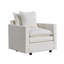 Canapé rembourré en tissu Chenille-1335802610