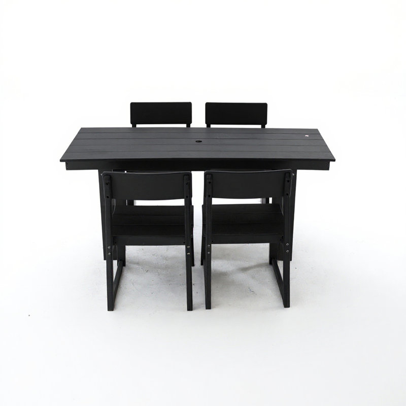 5-Piece HDPE Outdoor Dining Set