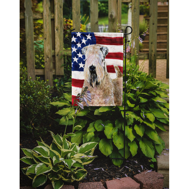 2 côtés en polyester de 2 côtés american drapeau de jardin, Spinone
