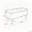 Banc de rangement avec repose-pieds 32 po avec mousse haute densité et structure robuste-874664513-874664515