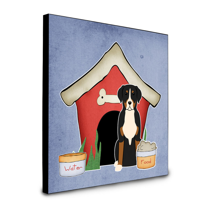 Panneau mural d’art collection dog house Scarvinia, Bouvier suisse
