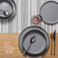 over&back Stackable Semi Hand-Finished Stoneware Dinner Bowls, Set of 4-99279683