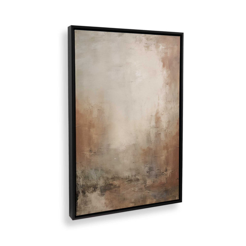 «Russet Mist Déroulant», reproduction sur toile roulée, Cadre flottant, H 48,75 po x l 32,75 po x P 1,75 po, Noir satiné