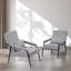 Fauteuil d'appoint club moderne avec repose-pieds Doroty-1005824968