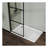 Goodyo 34" Shower Screen Door Walk-in Wet-room, Black, 3-panel Style