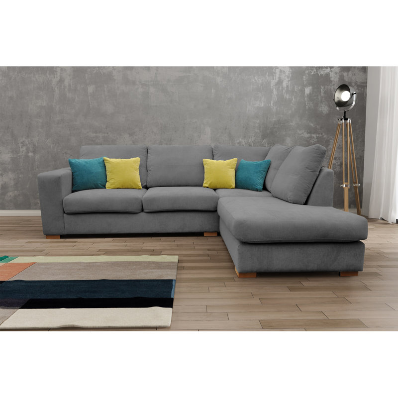 Isobe Corner Sofa, Graphite, Right Hand Facing