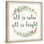 «All Is Calm And Bright», reproduction encadrée-913712095