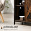 Buffet industriel avec portes de grange coulissantes et tablettes réglables, parfait pour la décoration rustique et un rangement efficace