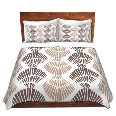 Ensemble de housse de couette coquillage latte