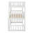 Triple Wood Bunk Bed, With Ladders, Guardrails-730253887