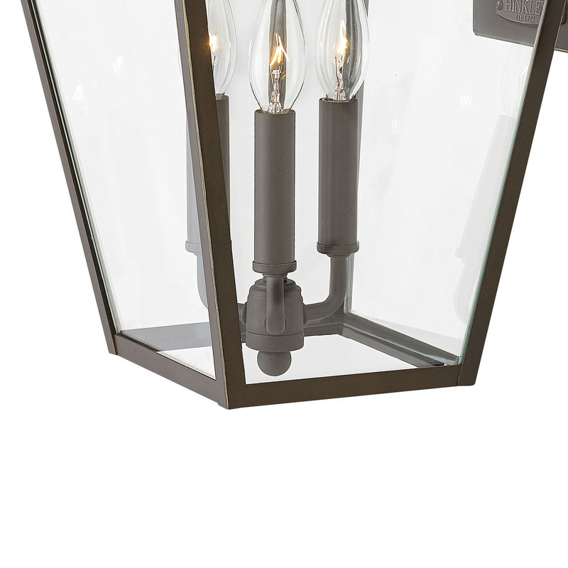 Alford Place 3-Light Outdoor Wall Lantern, Oil Rubbed Bronze, 20.5" H x 12" W x 13.5" D, 3 Lights