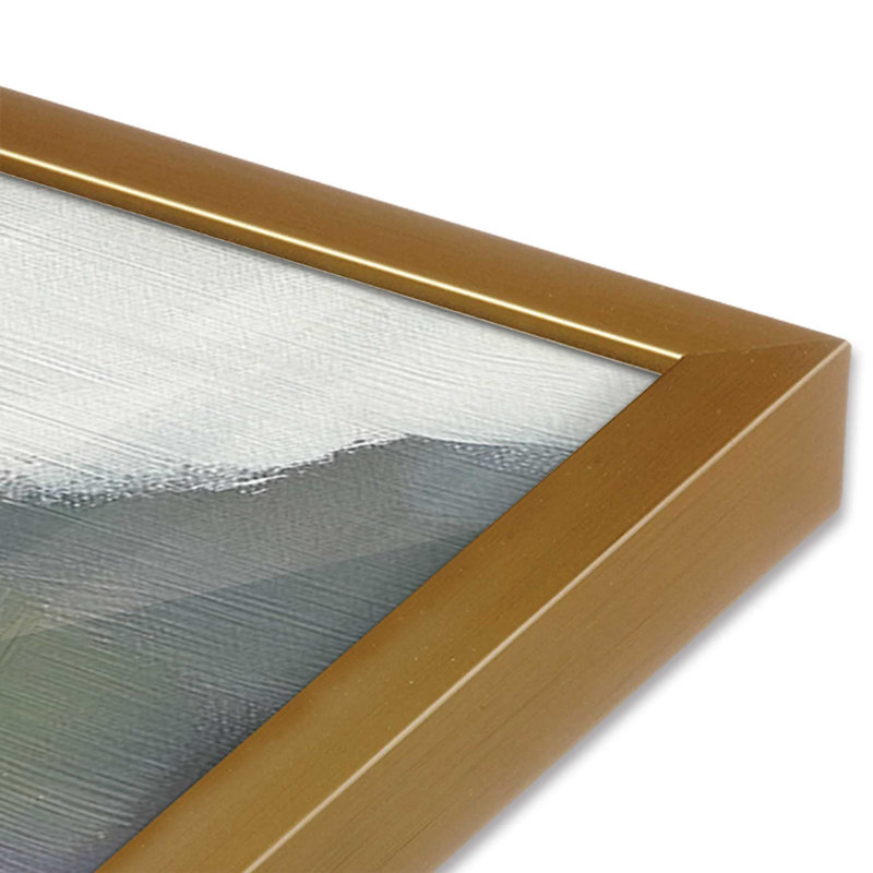 «Sandy Spectrum V2 (Square)», impression encadrée sur papier par Azure Artisanal Studio, Or poli