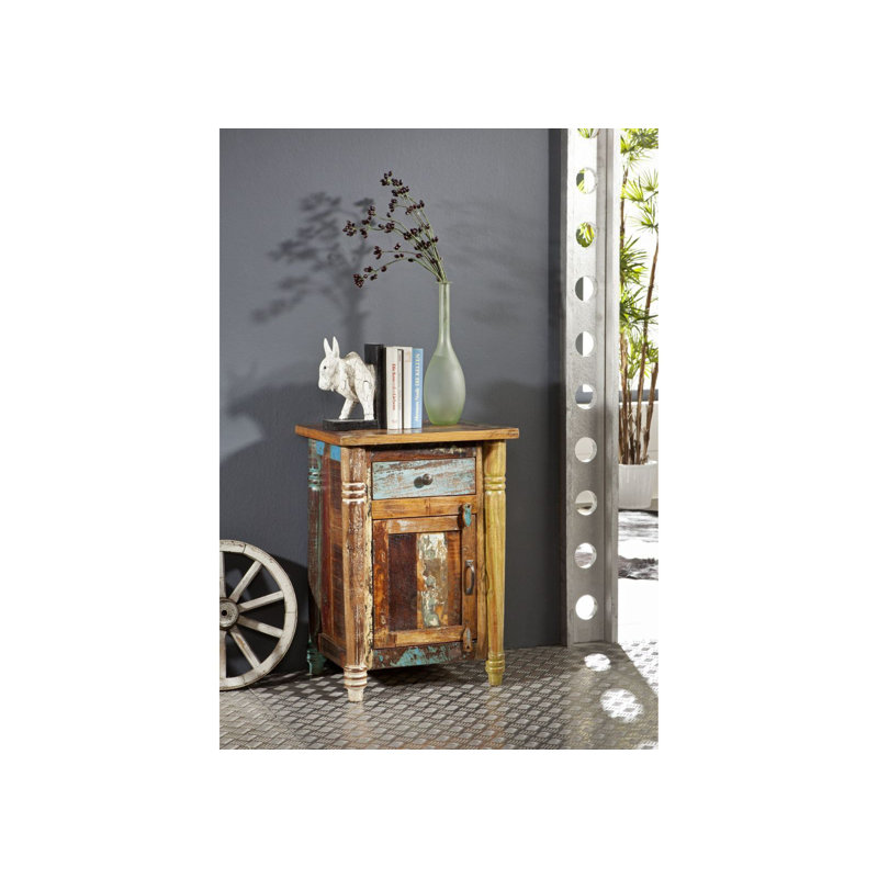 Fable 50cm W Solid Wood Bedside Table