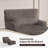Modern Chaise Lounge Chair With Movable Ottoman And Pillow(Set Of 2)-115747912