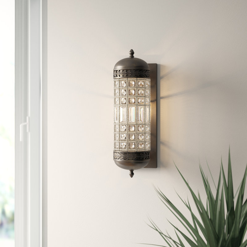 Blanche Flush Mounted Sconce, Dark Bronze