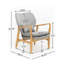 Fauteuil capitonné à quatre pieds, idéal pour de multiples usages, design simple et classique pour divers styles de décoration