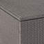 Panier de rangement extérieur en fer gris, 33,53 po Profondeur x largeur: 24,54 po, choix de patio avec cadre solide, nécessaire
