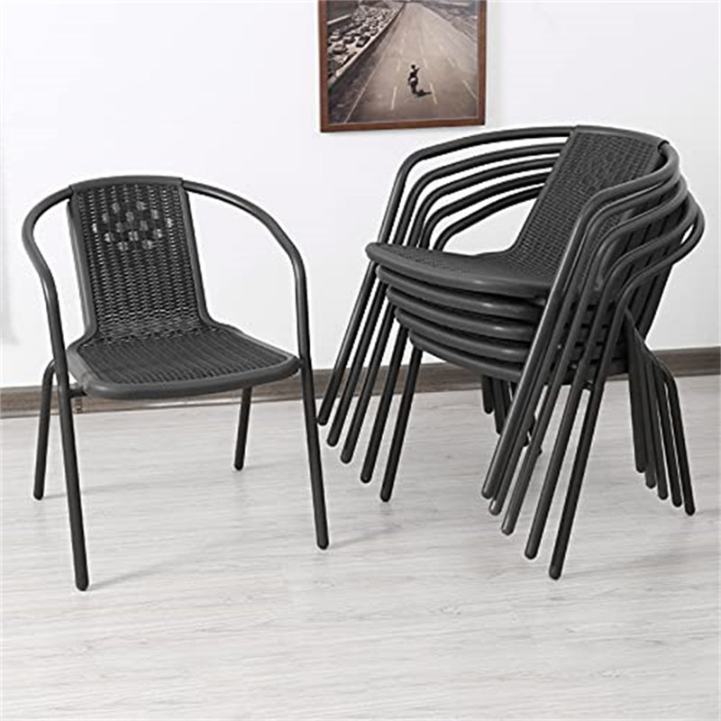 Billingsly Stacking Patio Dining Armchair with Cushion