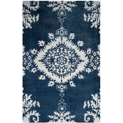 Tapis en laine, viscose et coton noué à la main Stone Stone