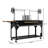 92 in. Argentine Santa Maria Charcoal and Wood Grill, Adjustable Outdoor BBQ, in Black (KM-OG-AW-92)