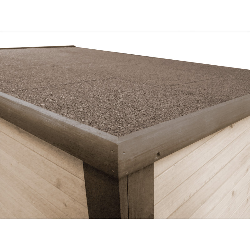 Niche en bois pour chien, H 22,2 po x l 24,6 po, Taupe