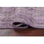 Tapis mauve en laine noué à la main de conception unique 3 pi 7 po x 5 pi 7 po