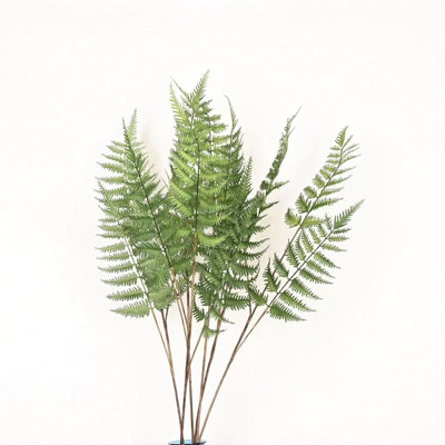 30 "branche de feuillage de fougère artificielle pour remplisseur de vase, longue feuille de tige de ferme pour décorations de table de centre de table de bureau à domicile pour fête de mariage