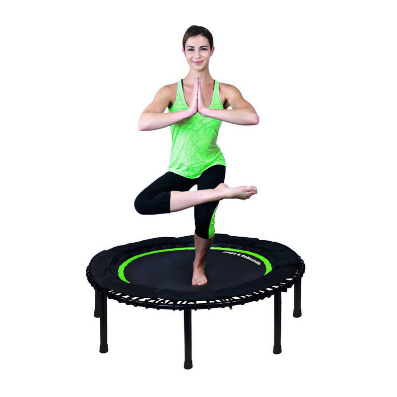 LEAPS & REBOUNDS Round Fitness Trampoline, Green