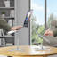 Support pour ordinateur portable de bureau rotatif à 360 °, réglable en hauteur et en angle, portable et facile à ranger pour le travail de bureau collaboratif