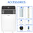 Smart 12000BTU(ASHRAE) Portable Air Conditioner with Remote and Wifi Control