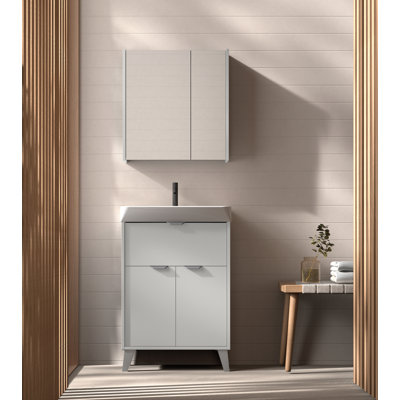24" Midi Free Standing Vanity With Sink