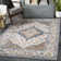 Machine Woven Blue/Brown/Grey Indoor Rug