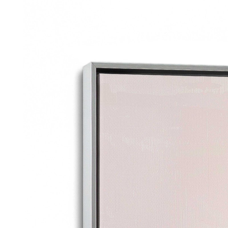 Ensemble de 3 brumines rose Fluorite, H 19 po x l 39 po, Cadre flottant en chrome poli