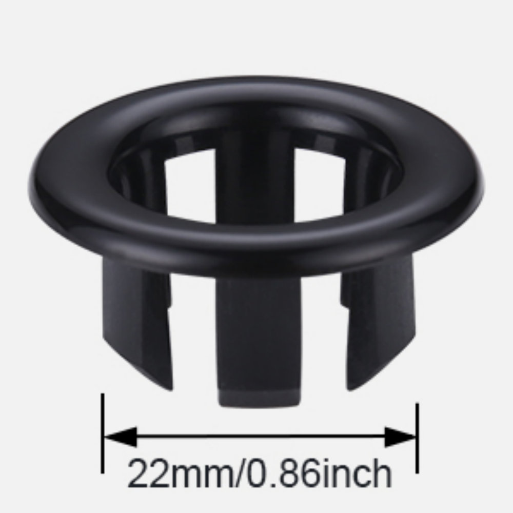 Iviga 2 Pack Sink Overflow Ring Bathroom Kitchen Sink Basin Trim Overflow Cover Hole Insert Cap 5441