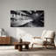 «Black and White Champagne Glasses in Frosty Freezer», art mural sur toile-1957362723