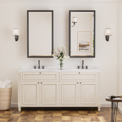 Armoire à pharmacie avec miroir et 3 tablettes Cyrille