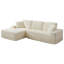 93.7 " Corduroy Sofa-1786222145