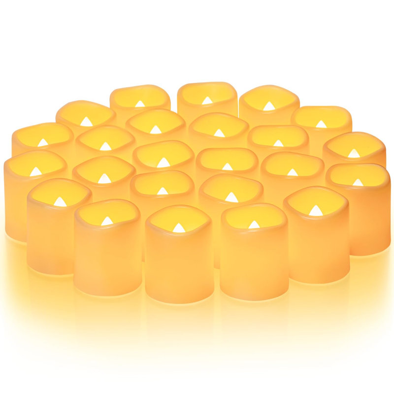 Unscented Flameless Tealight Candle, 24