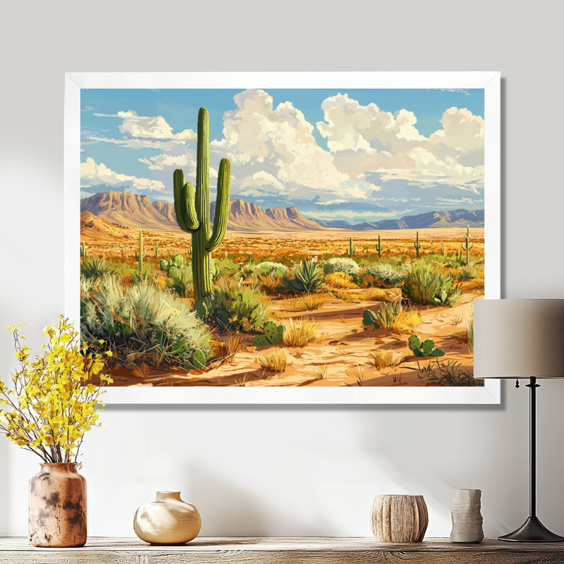 Kotick - Floral Large Wall Art, H 12 po x l 20 po, Avec cadre, Blanc
