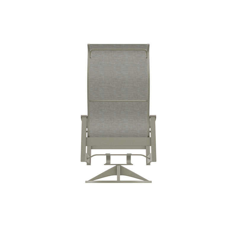 Leeward Polymer Outdoor Lounge Chair, Burke, Storm