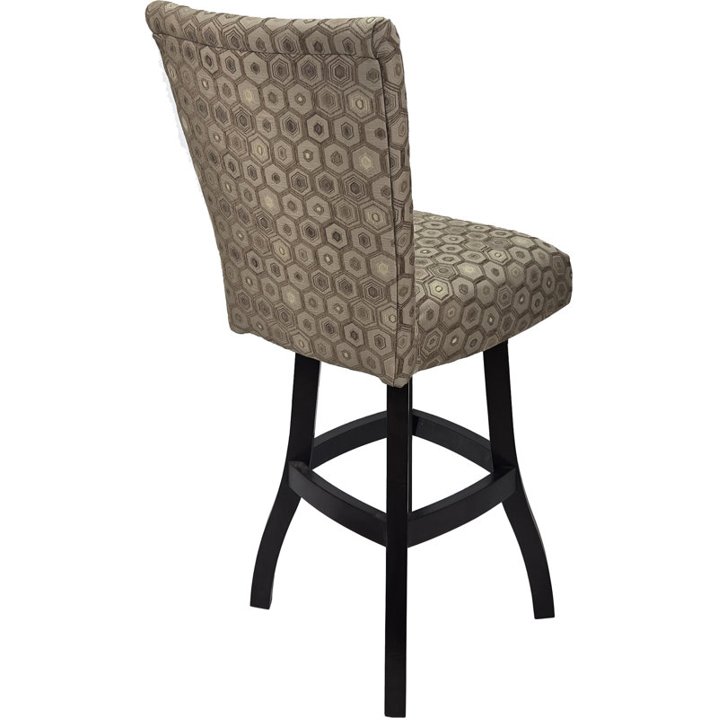 Tabouret de bar rotatif, comptoir pivotant en bois, 700 Plus - Diamond, Noir