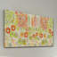 Reproduction d’art sur toile tendue "orange et vert floral" par maria pezzano-15835489