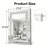 Crystal Crush Diamond Rectangle Silver Mirror