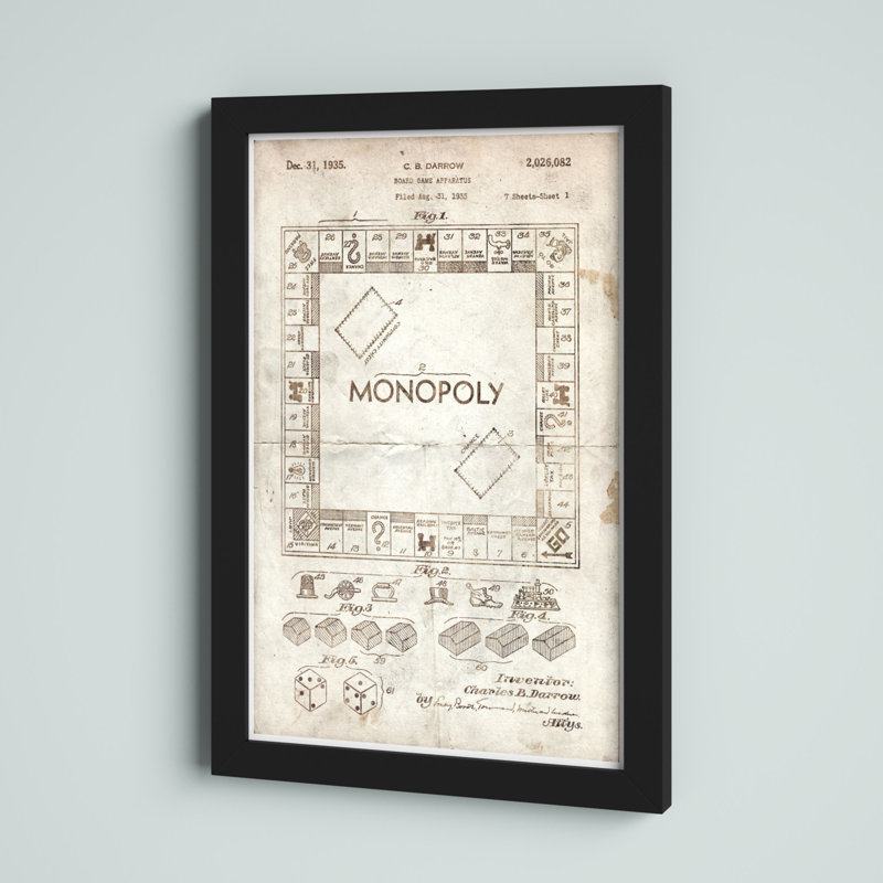 «Monopoly 1935 Parchment», cadre photo