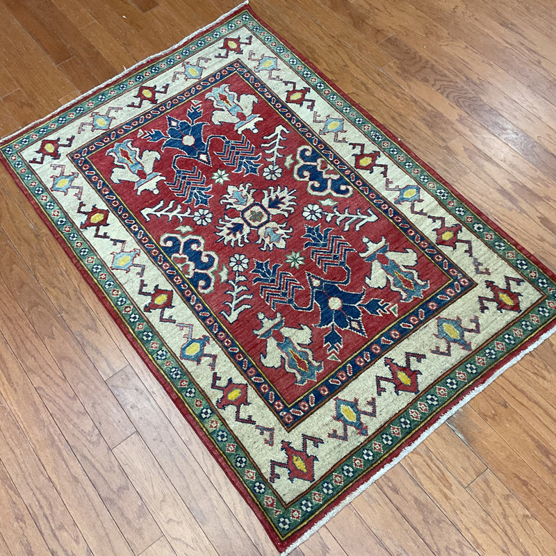 Handmade Kazak Wool Rug