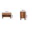 Solid Wood Rectangle Accent Cabinet
