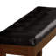 Finition banc en bois 1pc similicuir rembourré