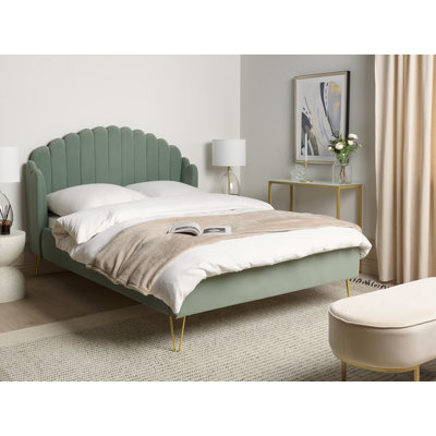 Azmina Upholstered Velvet Bed