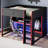 Wood Gaming Loft Bed With Built-In Desk, Wardrobe And LED For Teen And Adults-2117438671