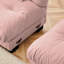 Canapé Cloud, canapé 2 places avec 2 coussins lombaires et 2 coussins décoratifs - chenille rose